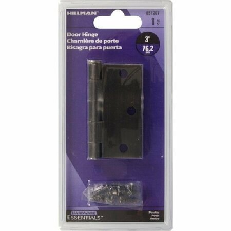 HARDWARE ESSENTIALS CD - HINGE - SQ FM 3 3IN PEWTER 851267